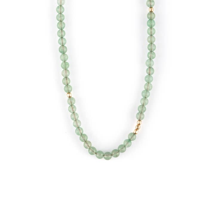 Collana con Perline di Avventurina Verde Oceanus per la vendita all'ingrosso da parte di Wanderlust Life