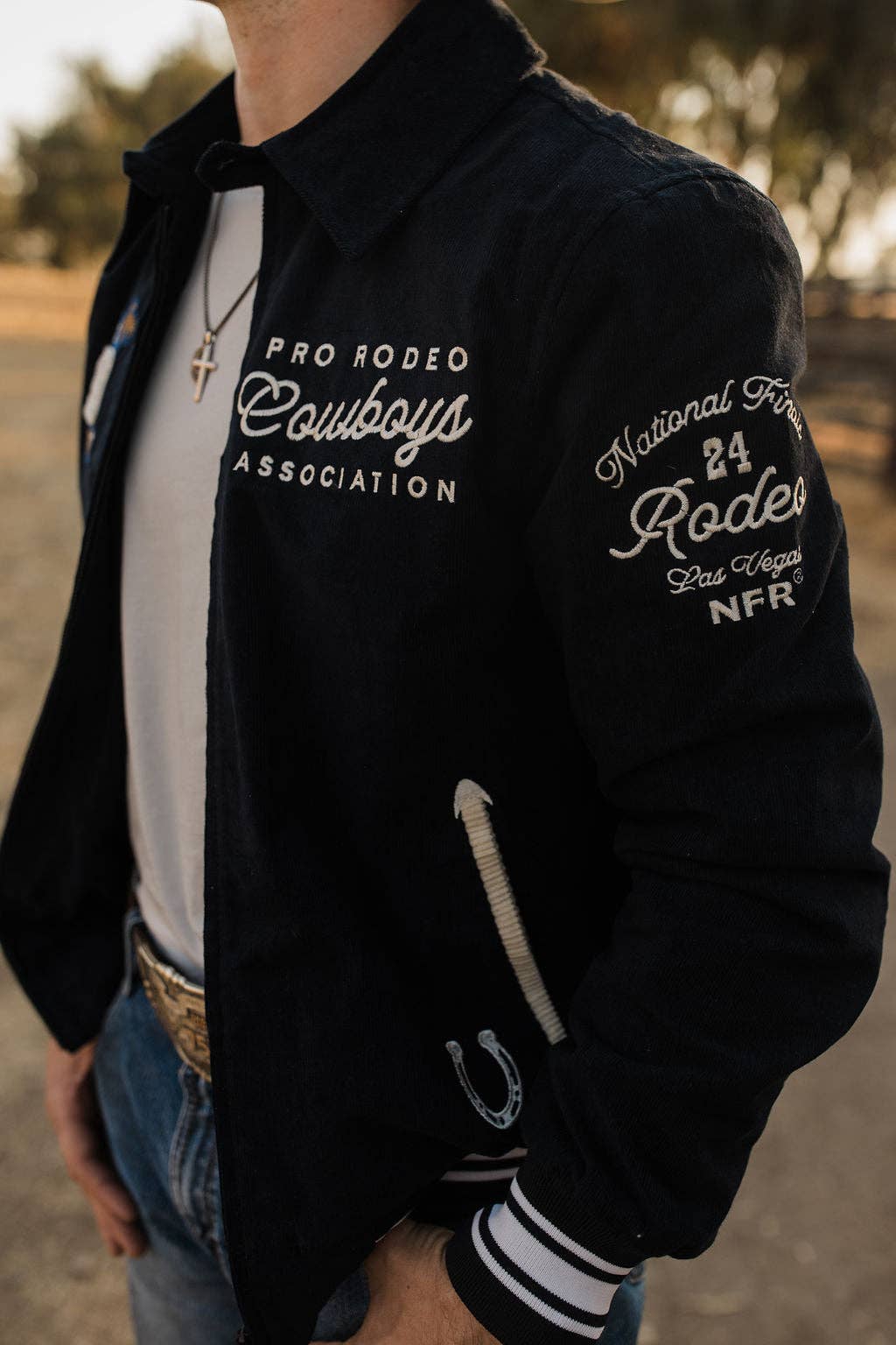 Rodeo Quincy - Wholesale Varsity/Baseball Jacket - Women's - Vintage NFR Corduroy Bomber5