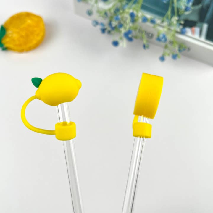 SoapElenGlen - Wholesale Jug - Lemon Straw Topper,Stanley Cup Accessories Fruit Straw Cover