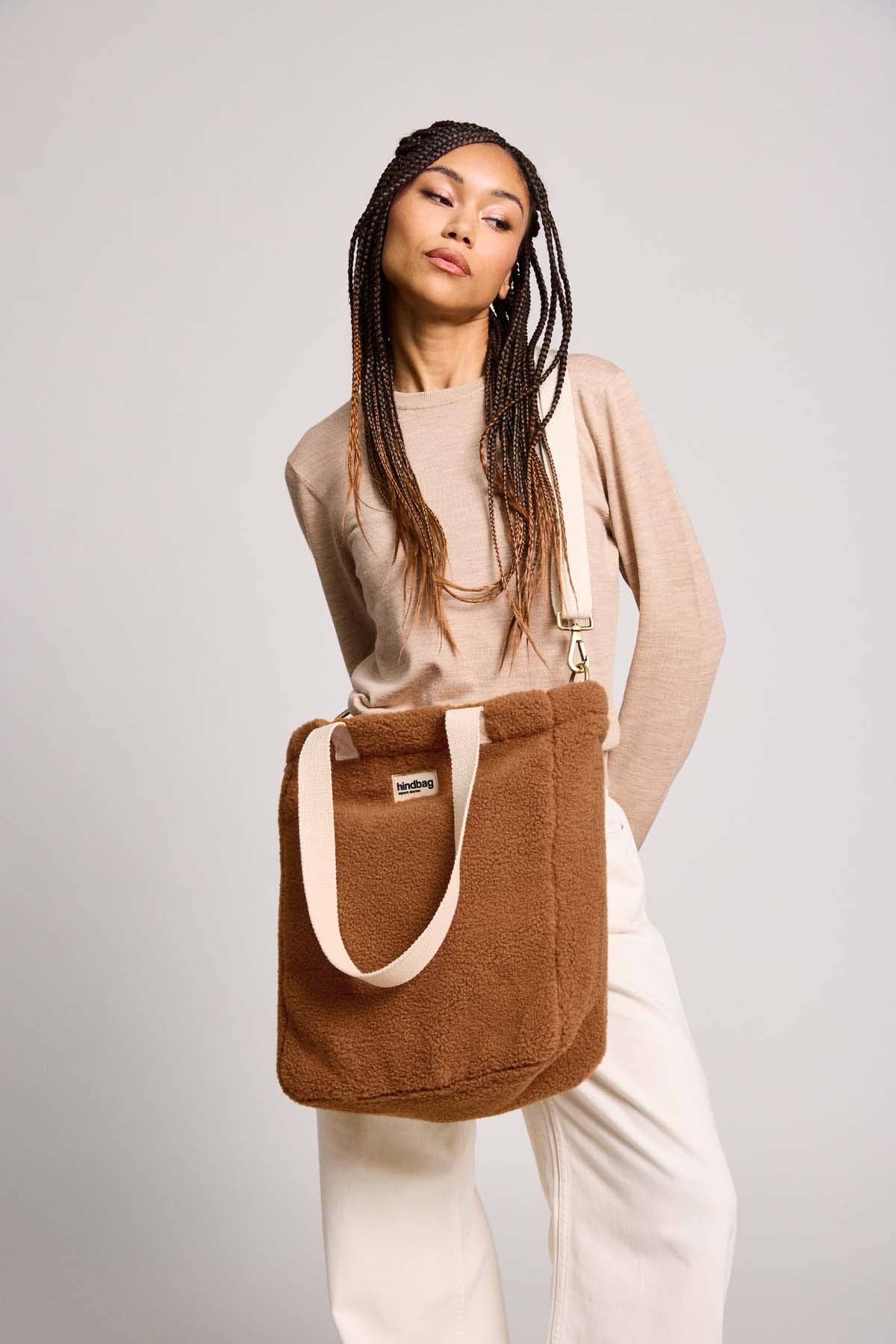 Hindbag - Wholesale Tote Bag - Women's - Paul Teddy Brown tote bag1