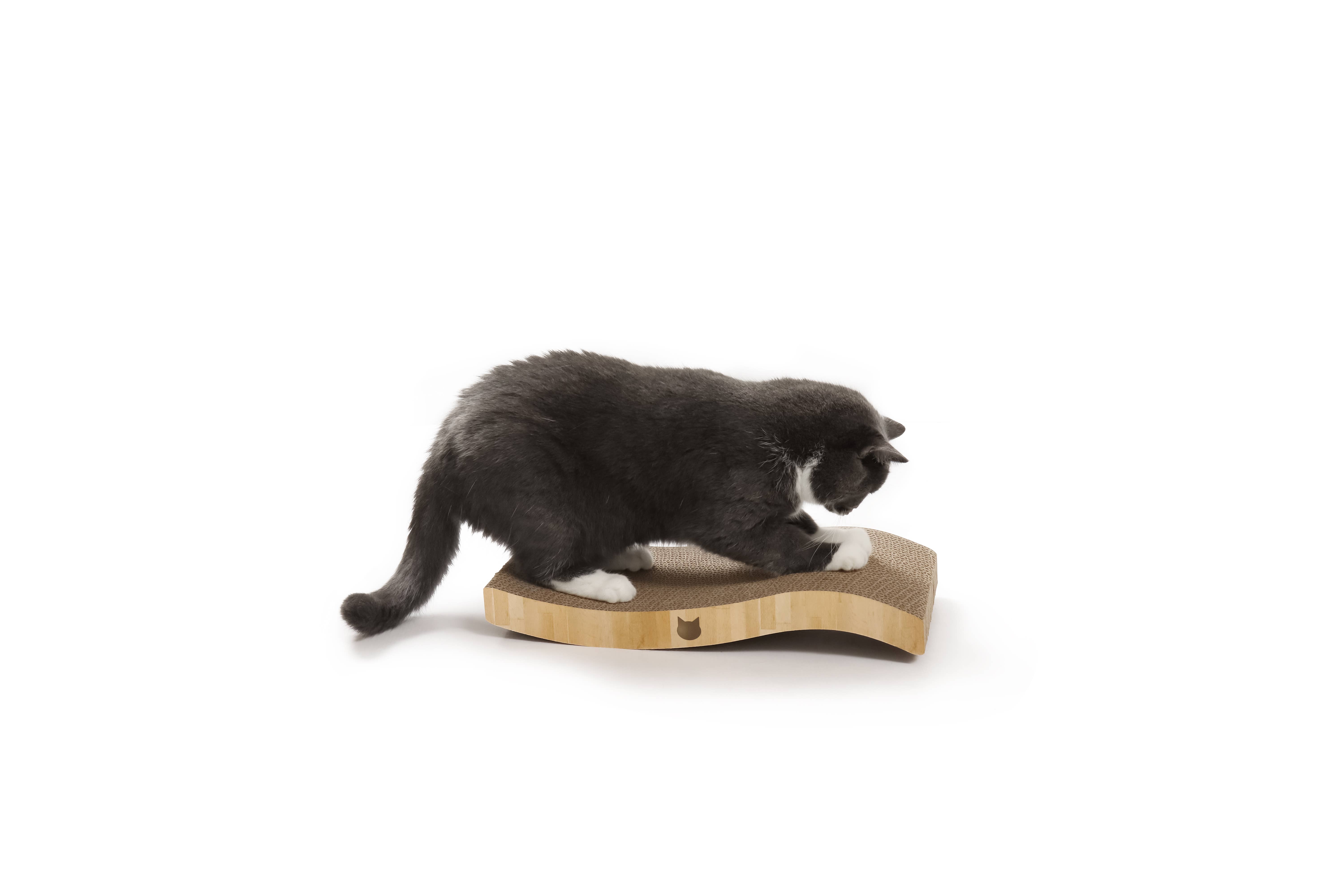 MOON-X USA, INC. - Wholesale Pet Scratcher - Cat - Ripple Reversible Scratcher (Oak)2