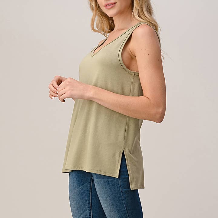 Heimious - Vente Débardeur – femme - Débardeur en jersey modal avec fentes latérales, T46827