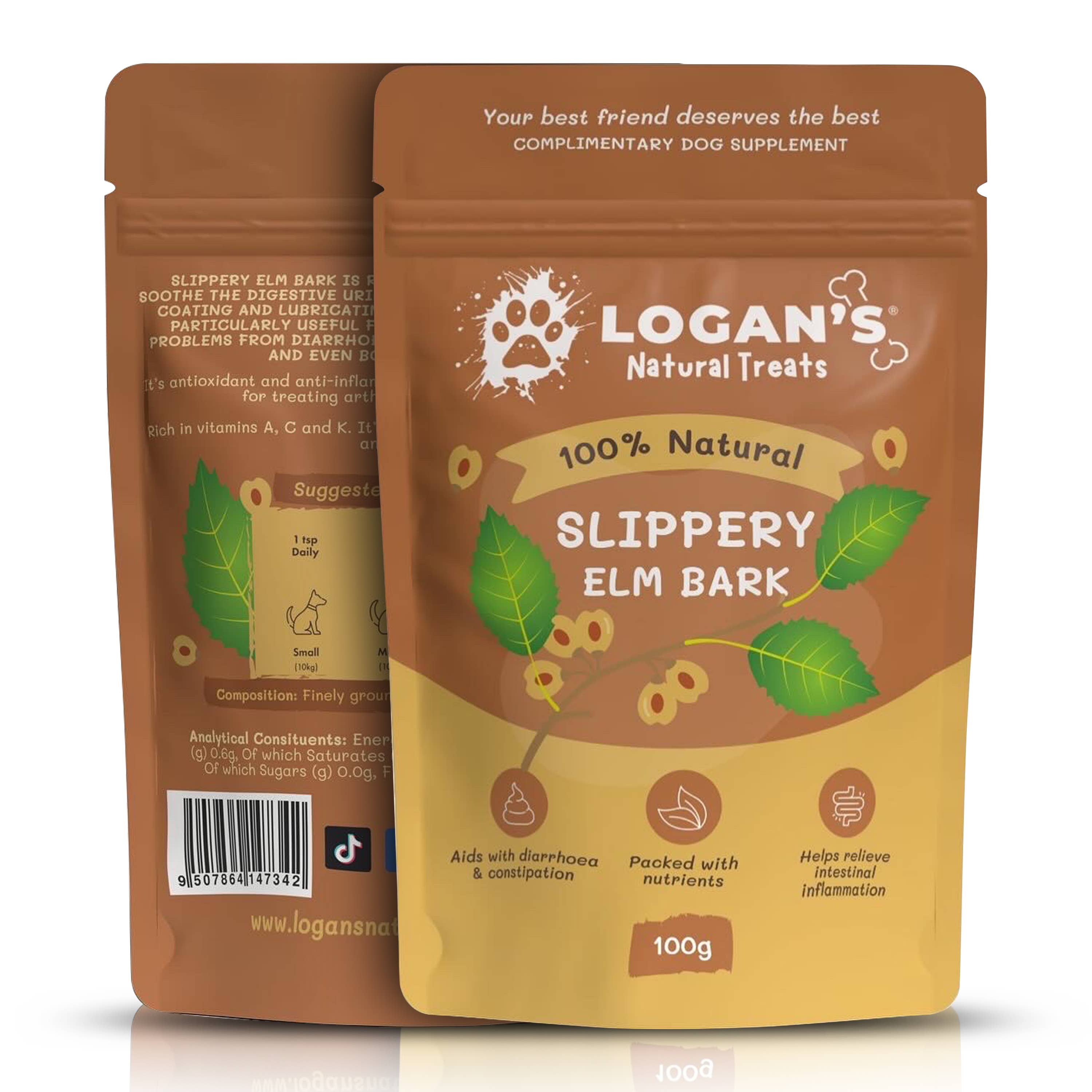 Logan’s - Wholesale Pet Supplement - Dog - Slippery Elm Bark - Pet Supplement 1