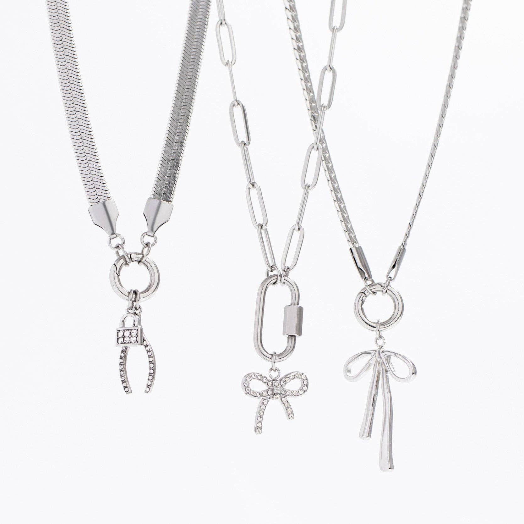 WJW – wholesale Hänge-/berlockhalsband – Halsband med berlockhållare i 18K guld PVD rostfritt stål.11