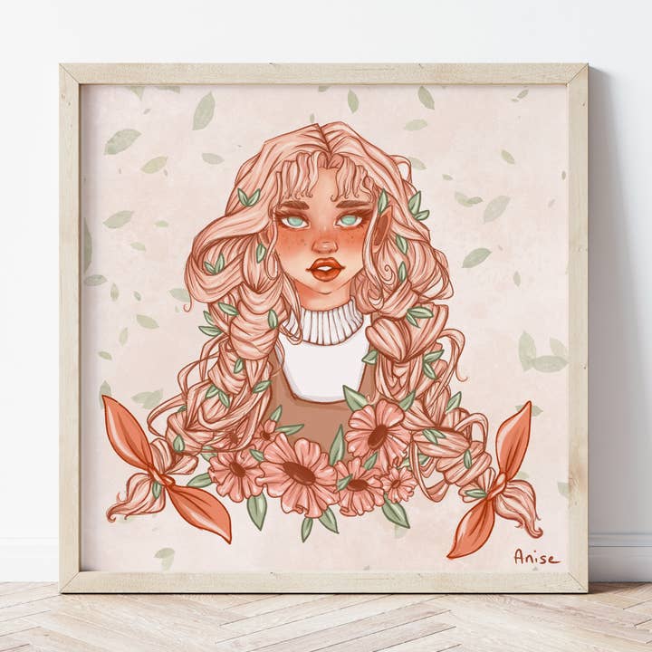 Flower Child - Art Print for wholesale by Anise Designs