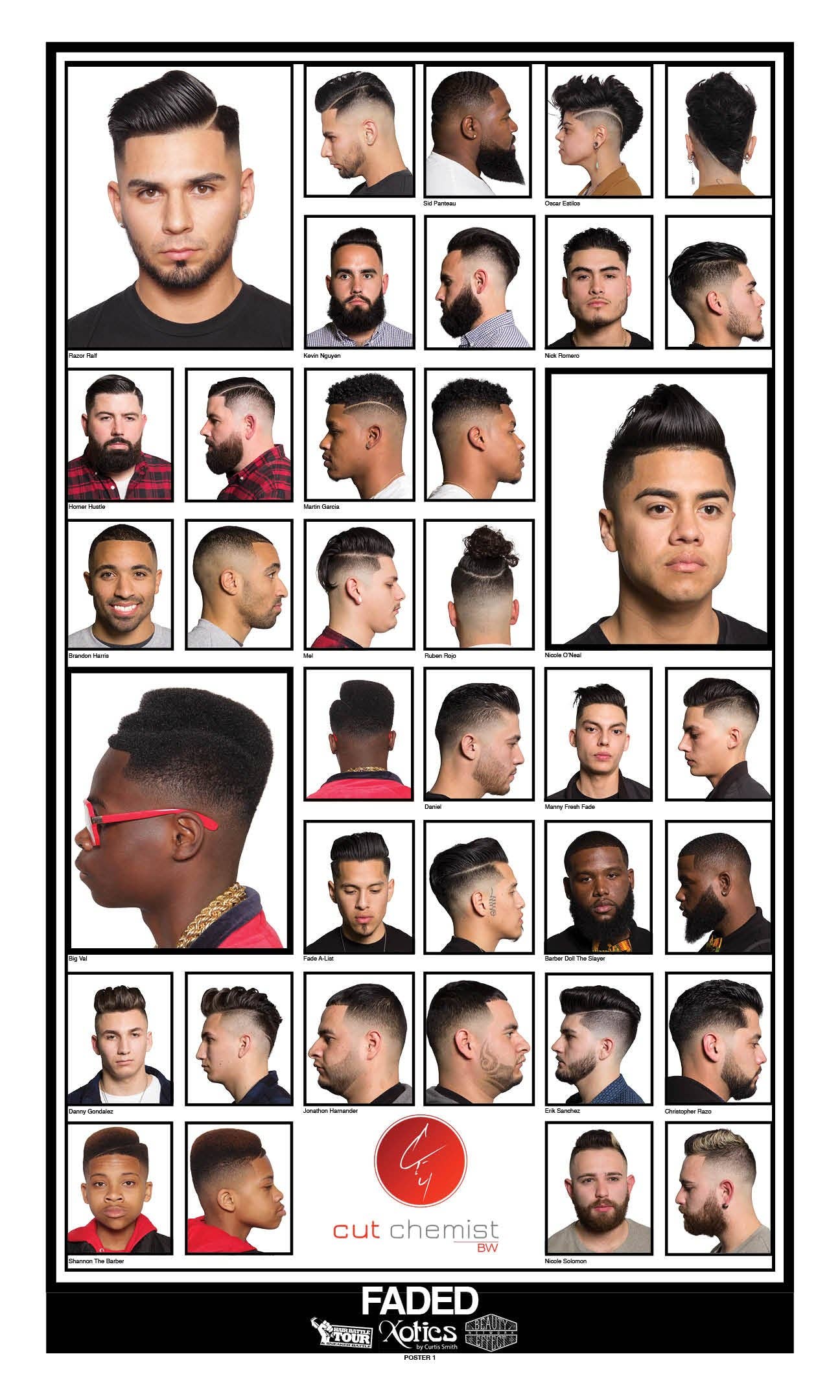 Xotics Products - Wholesale Poster - Faded Barbershop Poster by Cut Chemist0