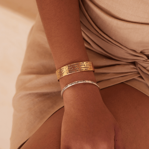 Jewelry Evolution - Wholesale Cuff Bracelet - The Four Agreements Textured Cuff22