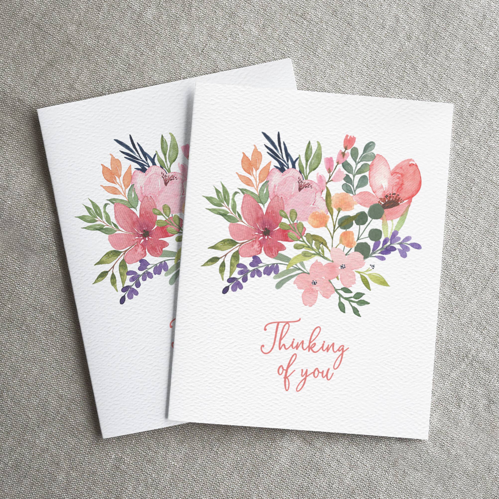 Blue Thistle - Wholesale Sympathy Card - Thinking of You, Grief Card, Condolence, Floral Sympathy2