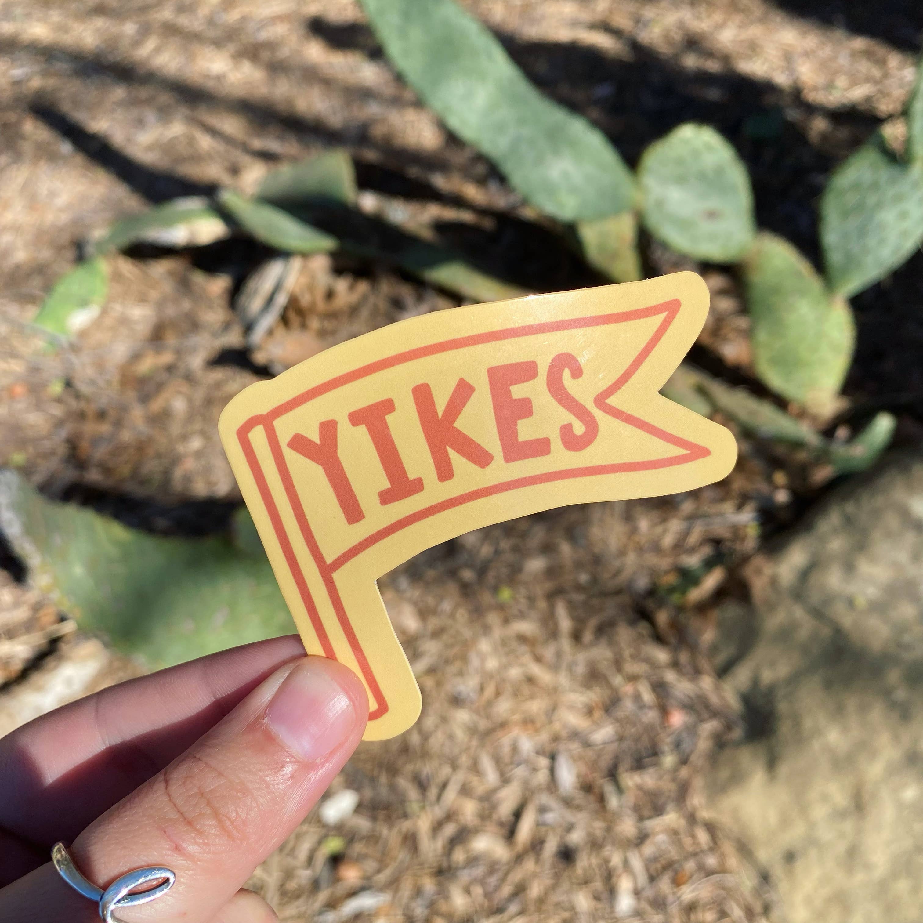 Get Stoked - Vente Autocollant - Autocollant drapeau Yikes0