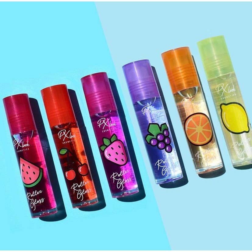 Efon International Corp. – Großhandel Lipgloss – Roller Gloss - 6 Fruchtgeschmack Hochglanz Glatter Lipgloss0