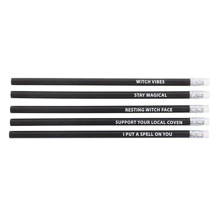 Something Different Wholesale - Wholesale Pencil - Pack of 5 Witchy Pencils1