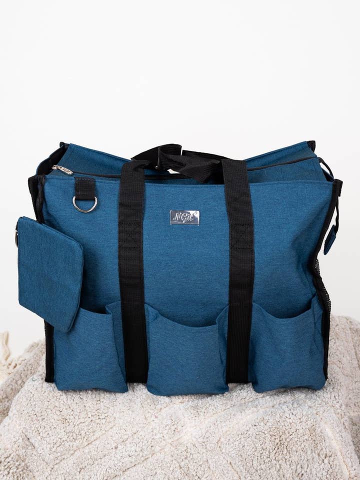 NGIL Light Blue Large Get It Together Organizer Tote for wholesale by Wholesale Accessory Market