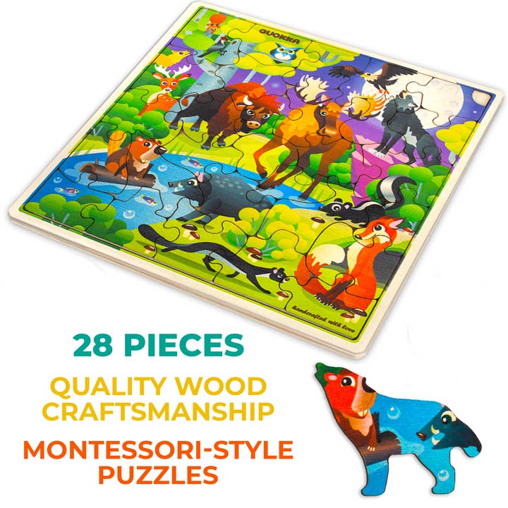 QUOKKA - Wholesale Puzzle - Kids - QUOKKA Montessori Puzzle Wild Animals2