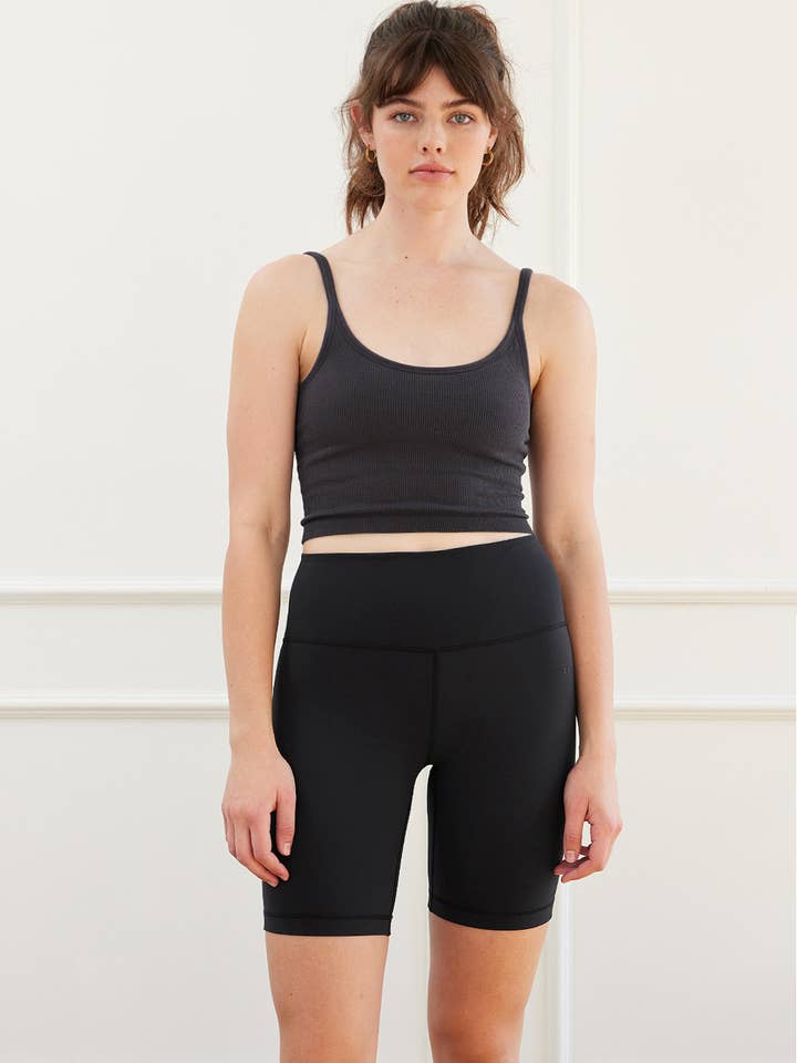 Kendall cami bra tank faded black for wholesale by Cream Yoga