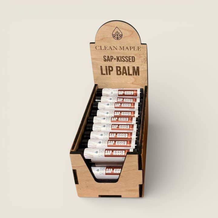 Cash Wrap Lip Balm Display – 60 Count Pre-Pack for wholesale by Clean Maple