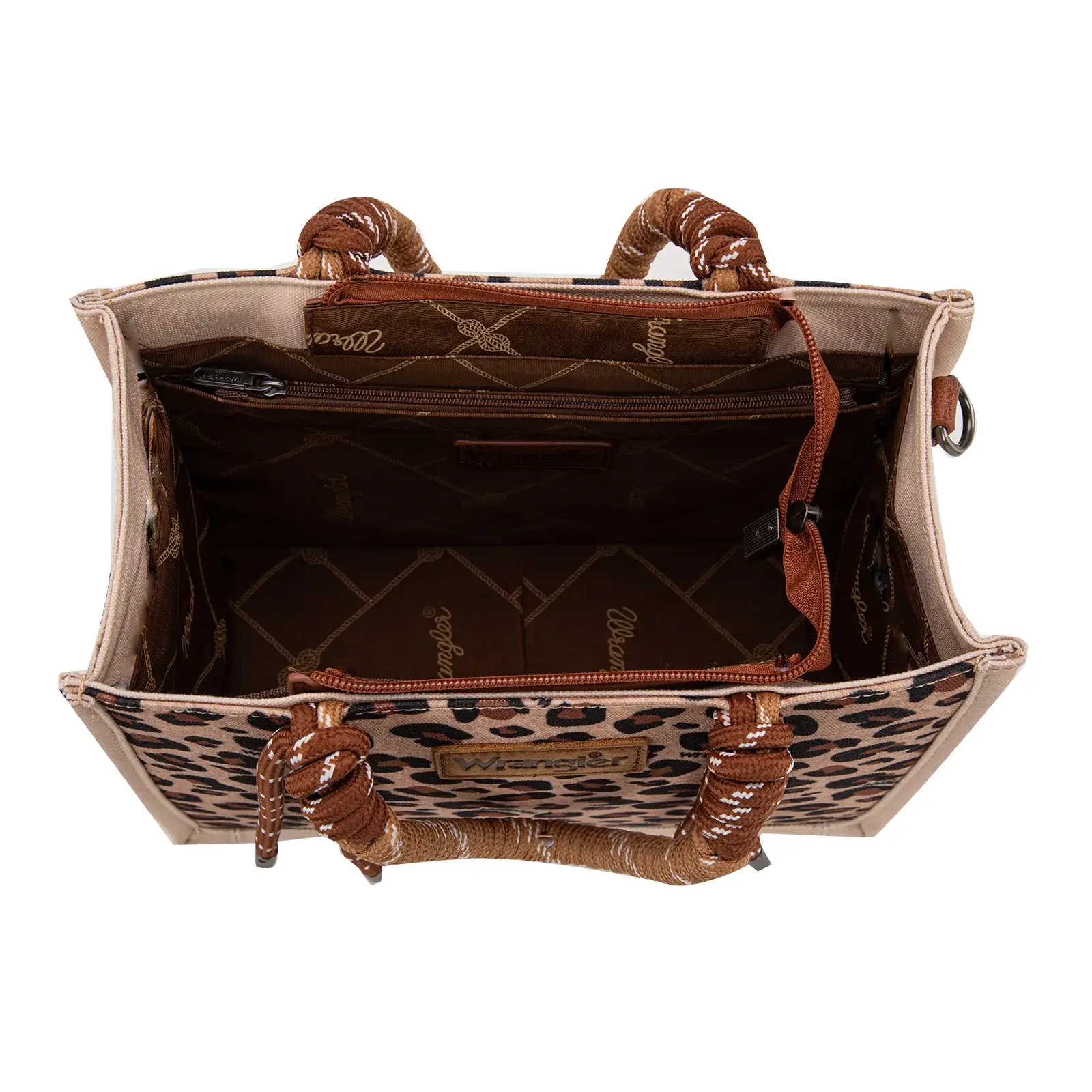 South End Clothing and Apparel L.L.C - Wholesale Tote Bag - Women's - Wrangler Leopard Print Carry Tote/Crossbody2