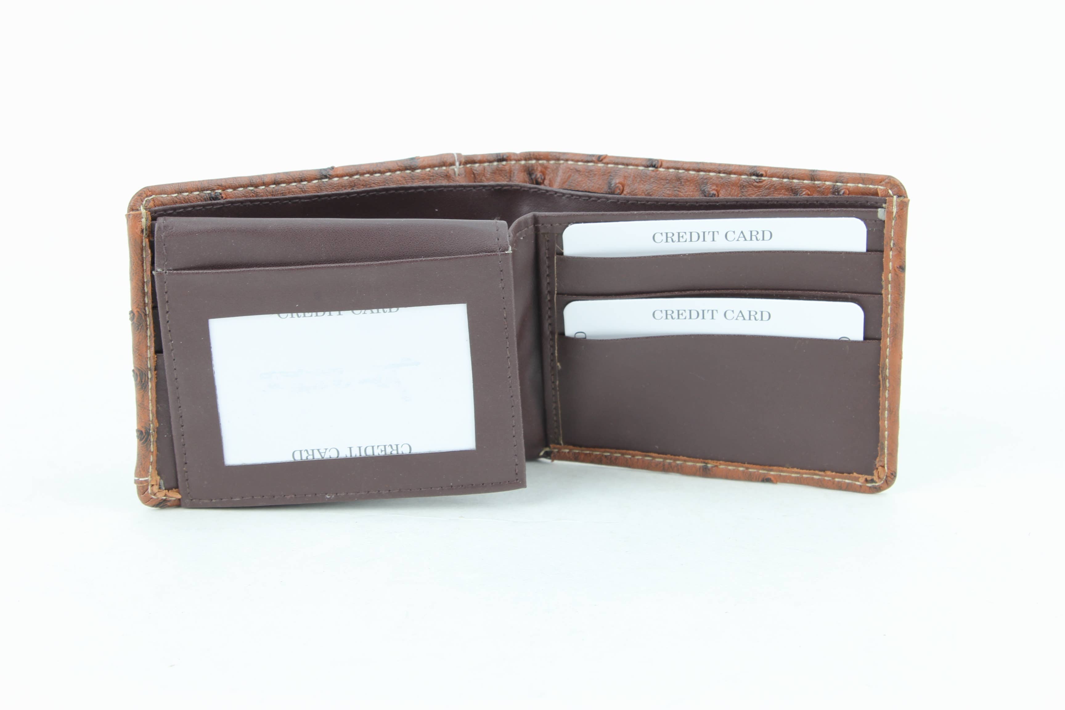 Leather Impressions Inc – wholesale Wallet - Men’s – American Bison Vegan Concho Bifold w Shotgun Shell Medallion6