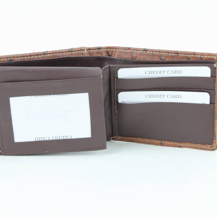 Leather Impressions Inc – wholesale Wallet - Men’s – American Bison Vegan Concho Bifold w Shotgun Shell Medallion6