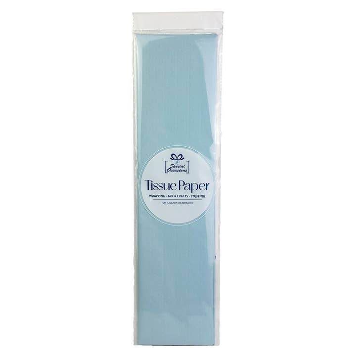 Party Tissue Paper Light Blue, 10 Sheets Gift Wrapping Paper for wholesale on Faire