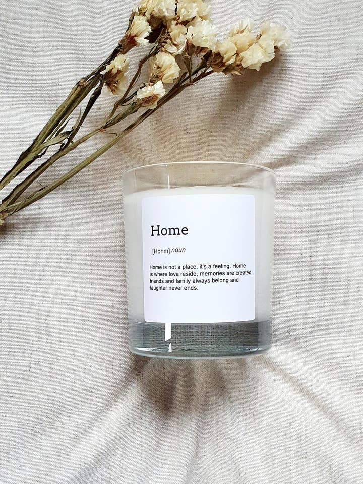 Home dictionary Candle for wholesale by Lá Sona