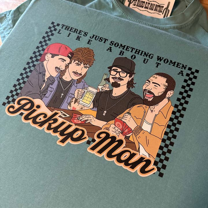 Pickup man - comfort colors for wholesale by The Branded Blue Roan