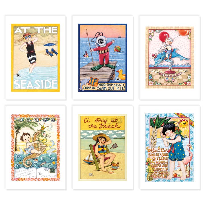 Sun and Sand Postcards for wholesale by Mary Engelbreit Studios