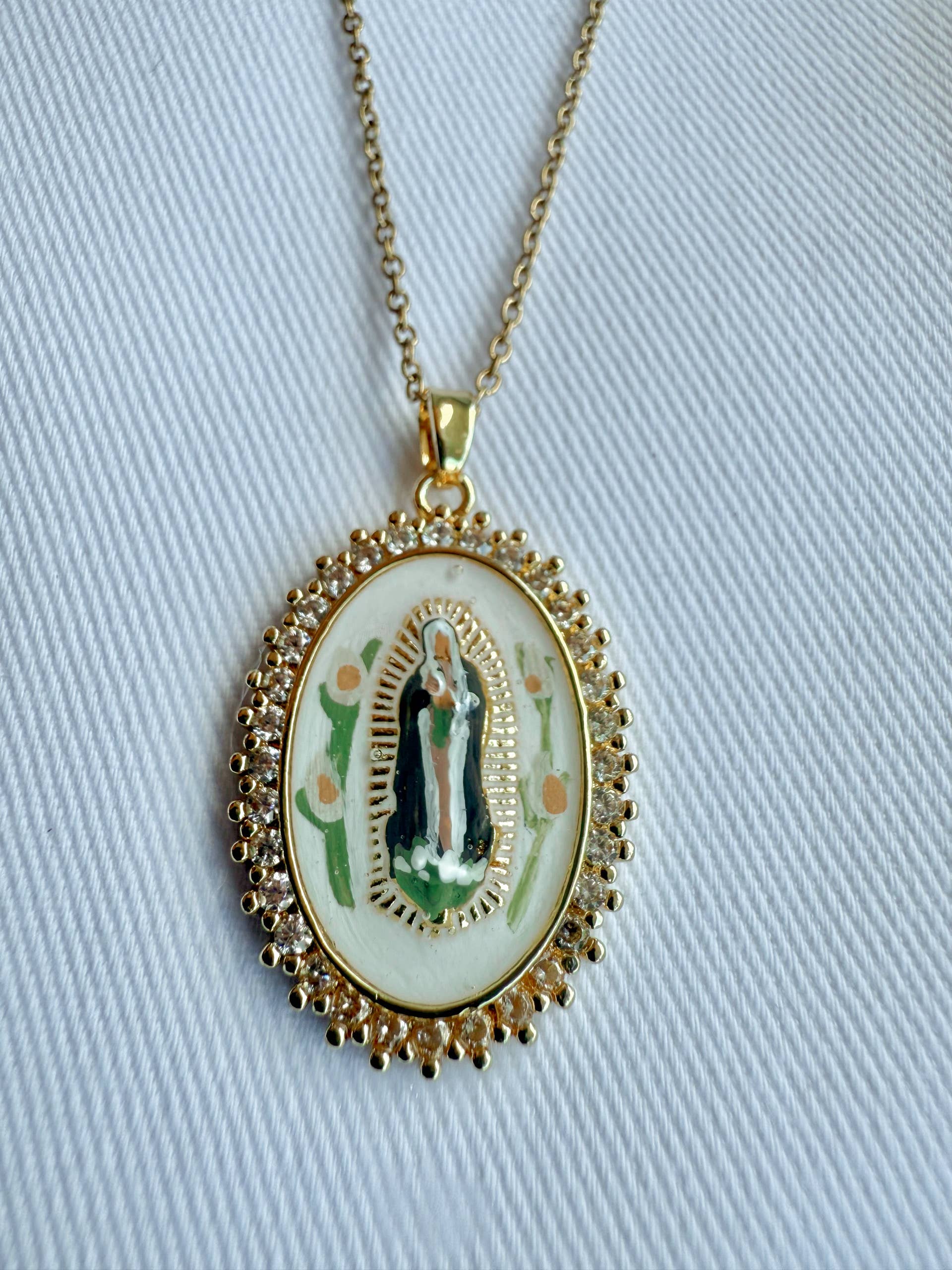 Harleigh Leonards Designs - Wholesale Pendant/Charm Necklace - St Clare of Assisi Necklace1