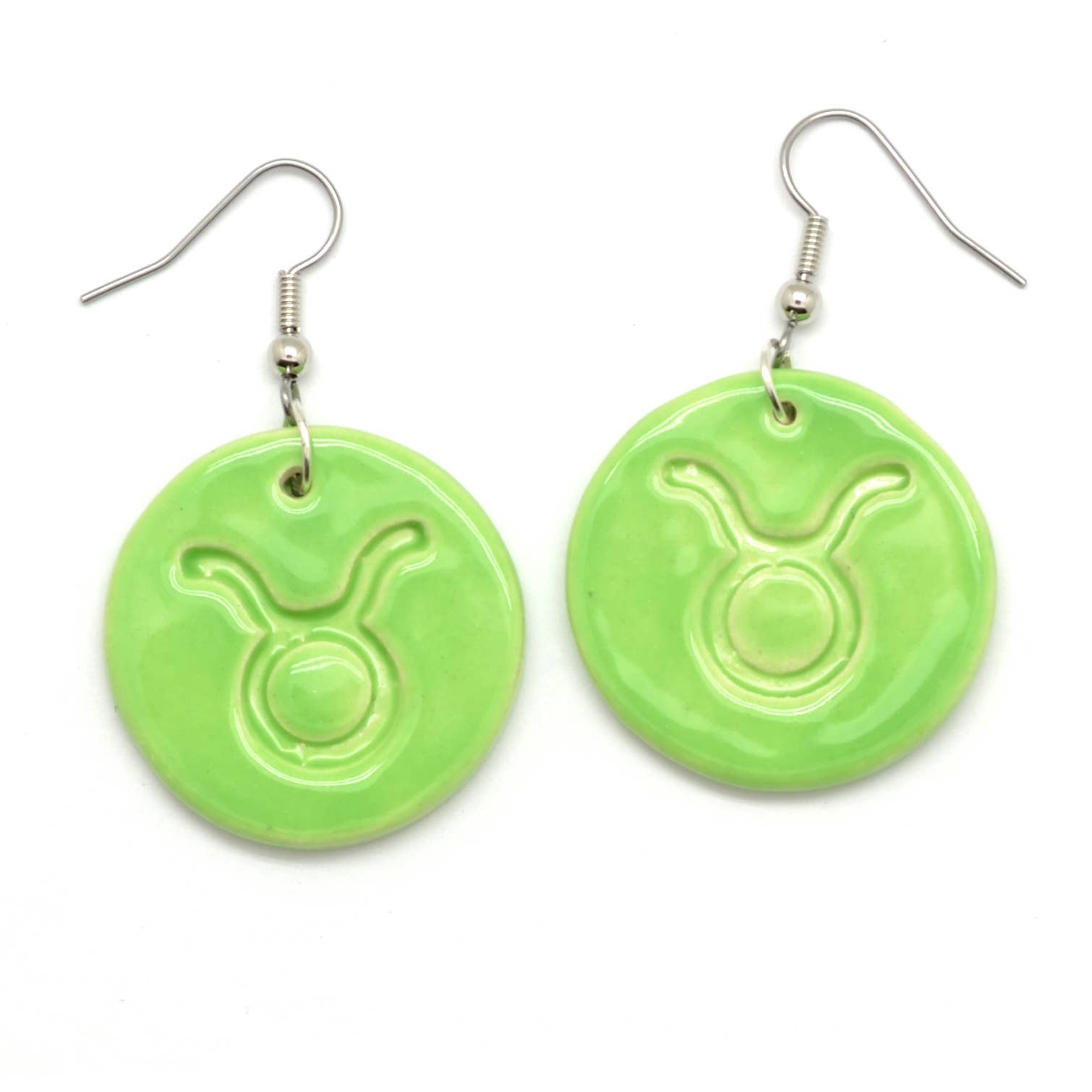 Dunitz & Company - Wholesale Dangle Earrings - Zodiac Ceramic Disc Earrings12