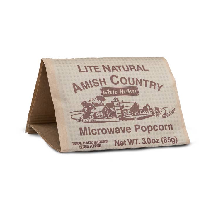 Amish Country Popcorn - Wholesale Popcorn - 10pk Microwave Lite Natural Popcorn