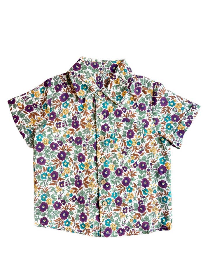 Ædelstenshave Skjorte med Knapper for engroshandel hos Love and Grow Clothing Co