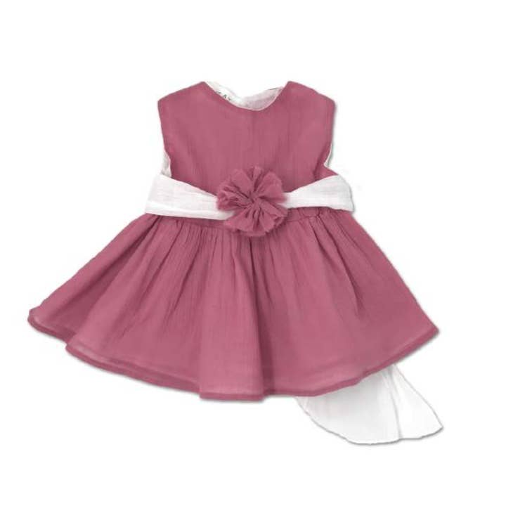 MUSLIN KLÄNNING MED BÄLTE för wholesale av OPILILAI