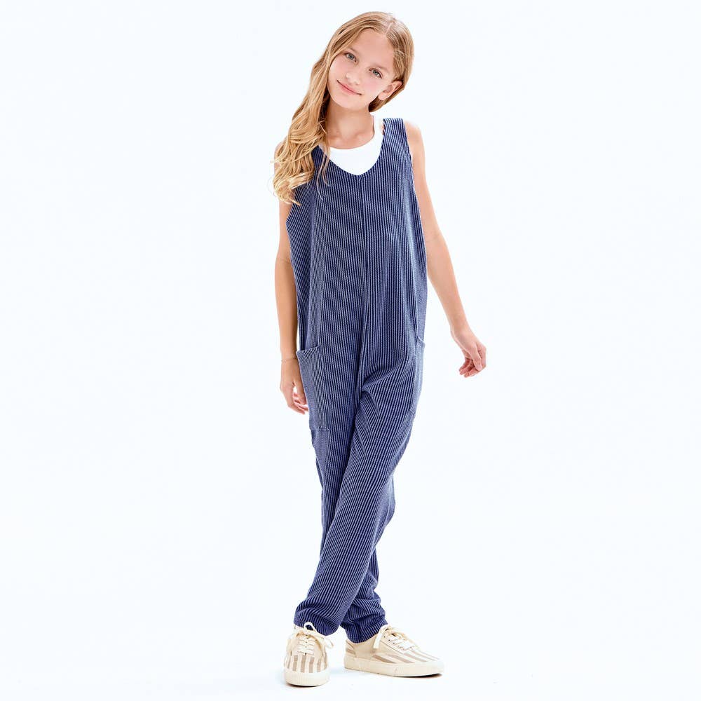 Good Girl - Wholesale Jumpsuit - Kids - Embossed Rib Sleeveless Jumpsuit /Overall /Onesie12