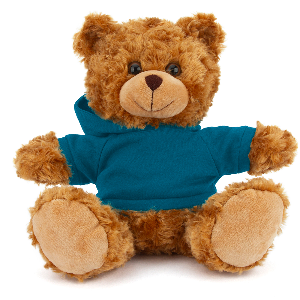 Plushland – wholesale Stuffed/plush toy – Kids & baby – 11" Personalized Teddy Bear in Hoodie | Custom Sitting Bear4