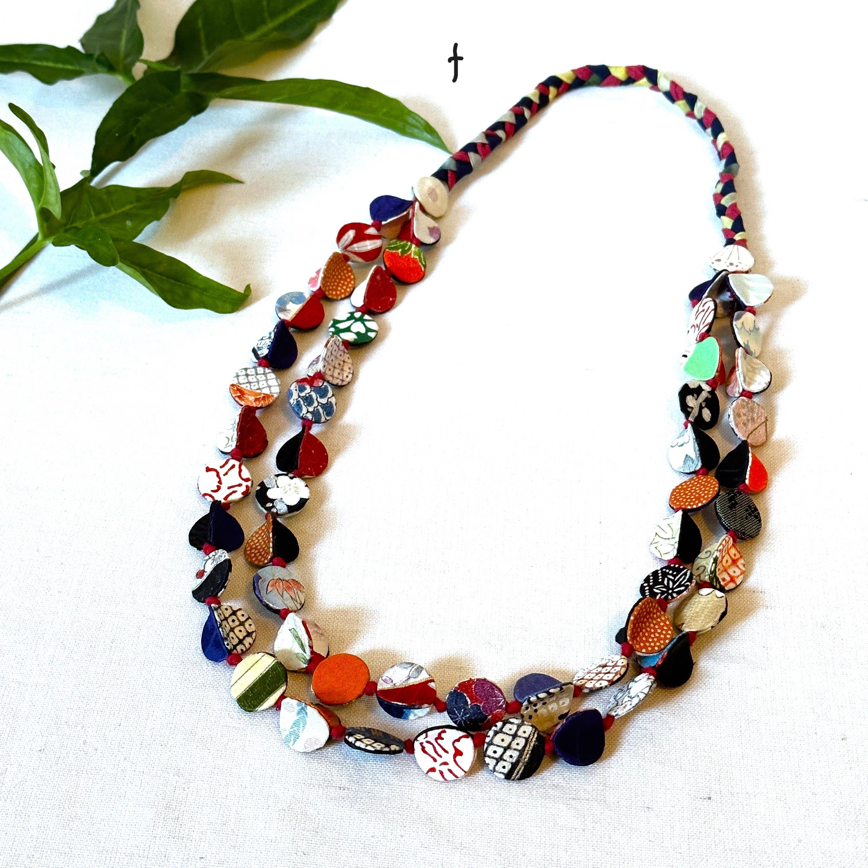 Sophie Silks - Vente Colliers plastrons - Collier kimono à double brin17