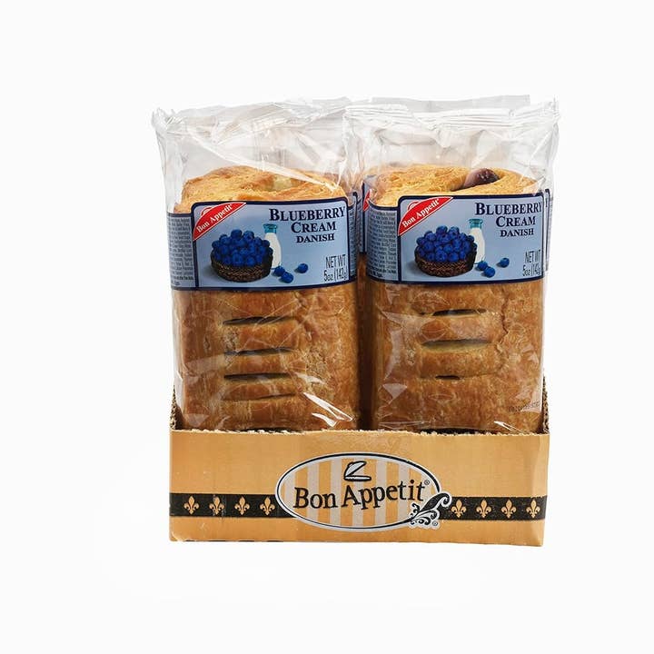 Long Island Candy Factory - Wholesale Cake - Bon Appetit Bakery Blueberry Cream Danish 5 oz 8 Ct