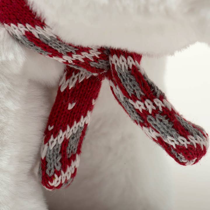 HuggleGroup - Wholesale Pet Plush Toy - Dog - Nordic Frost Squooshie™ Polar Bear Plush Dog Toy
