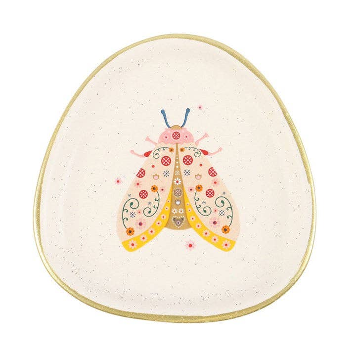 Something Different Wholesale - Wholesale Jewelry Dish - Floral Moth Trinket Dish1