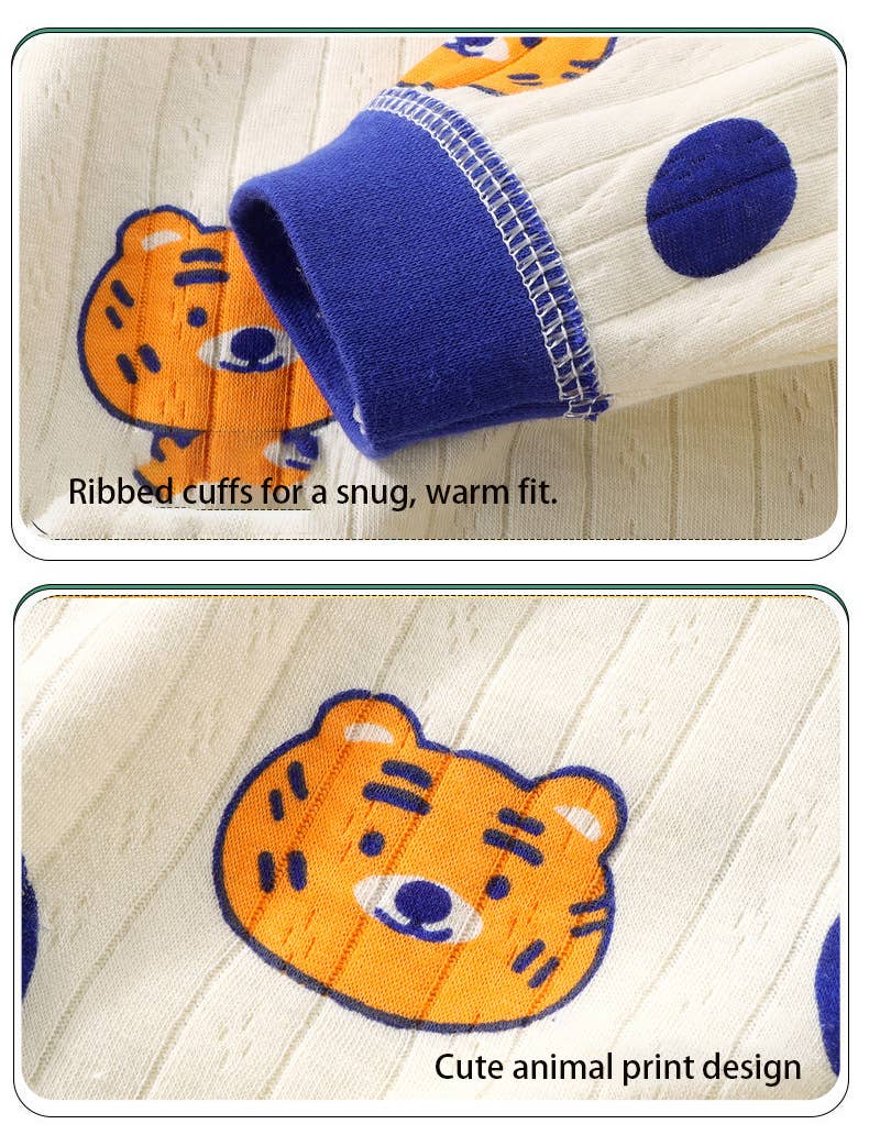 PatPat - Vente Ensemble haut et pantalon – bébé - Ensembles en coton pour bébé/tout-petit/enfant à imprimé animal (sans étiquettes PatPat)5