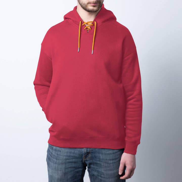 Infinite Sourcing & Trading LLC. - Wholesale Hoodie - Men's - Blank hoodie heavy blend w/Colored drawstring-Build hoodie53