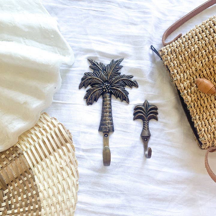 Ocean Luxe - Wholesale Wall hook - Gold and Antique Coconut Palm Hook2
