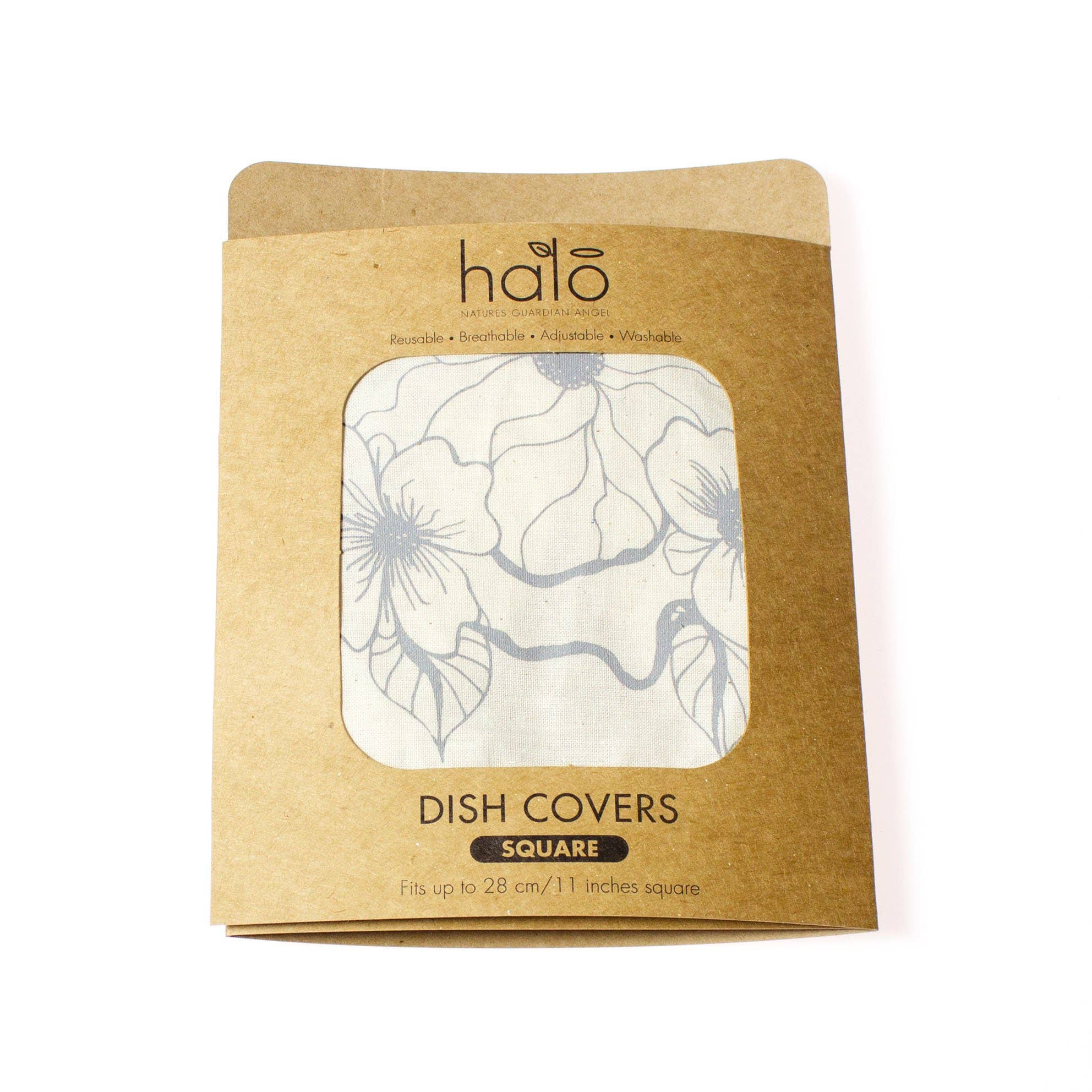 Halo Dish Covers - Wholesale Food Storage Wrap/Bag - Halo Dish and Casserole Cover Square | Edible Flowers3