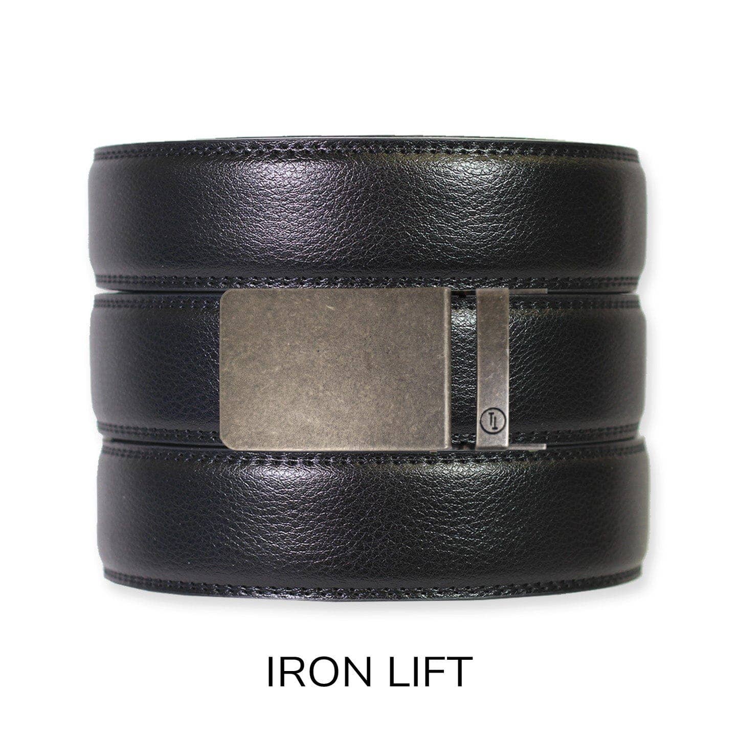 Tough Apparel - Vendita all'ingrosso Cintura - Uomo - Set cintura e fibbia in pelle nera con chiusura a cricchetto14