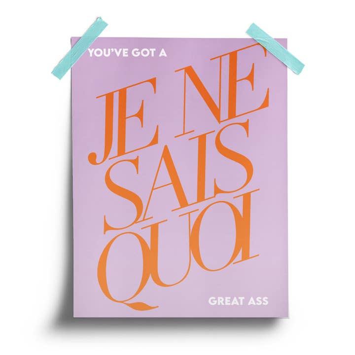Pardon My French - Vendita all'ingrosso Poster - Poster Je Ne Sais Quoi
