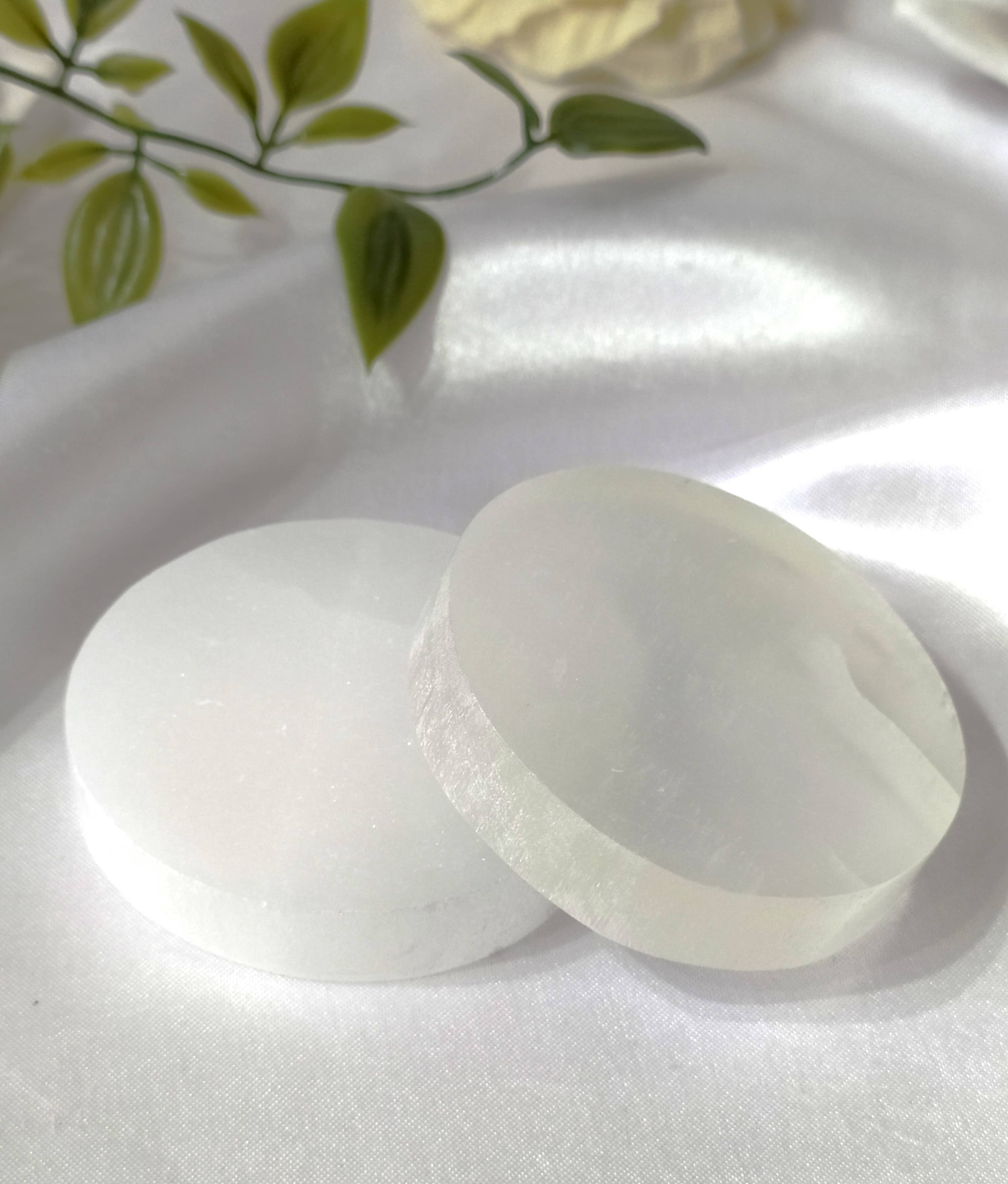 Soothing Crystals - Wholesale Crystal Charging Plate - Selenite Charging Plate | Round Coaster | Selenite Plate5