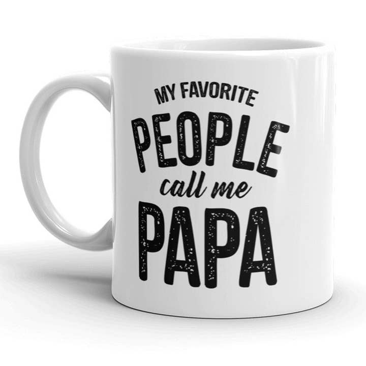 Blanc Tasse à café My Favorite People Call Me Papa en vente sur Faire