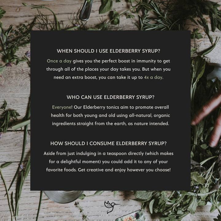 Whole Harmony - Wholesale Voedingssupplement/vitamine - Gecertificeerde BIOLOGISCHE vlierbessen siroop 8oz4