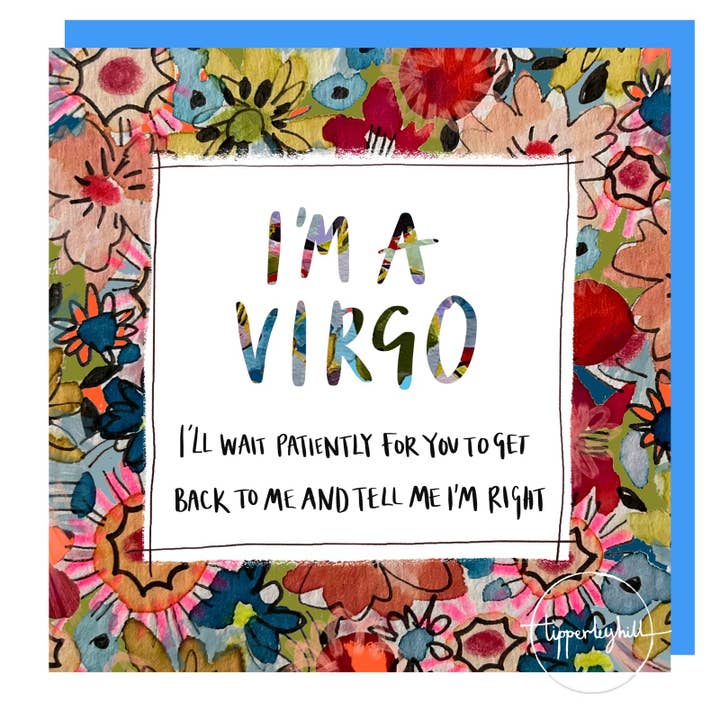 Zodiac card, Virgo for wholesale by Tipperleyhill