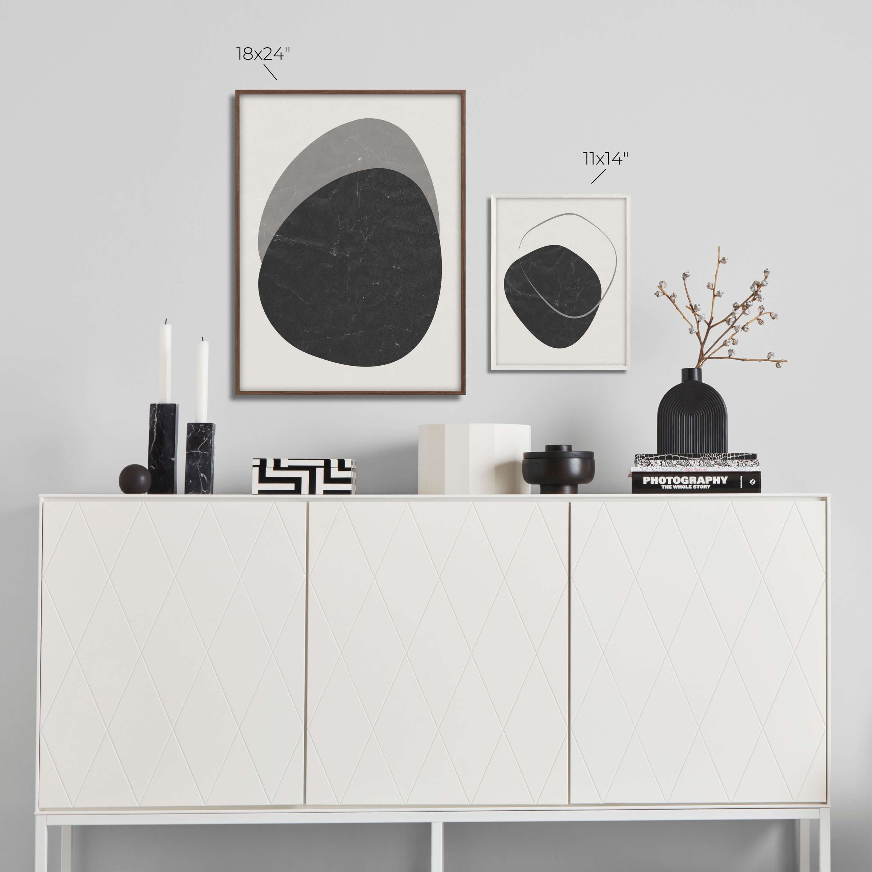 Vossington - Wholesale Picture Frame - 24x36" Thin Frame, Walnut4