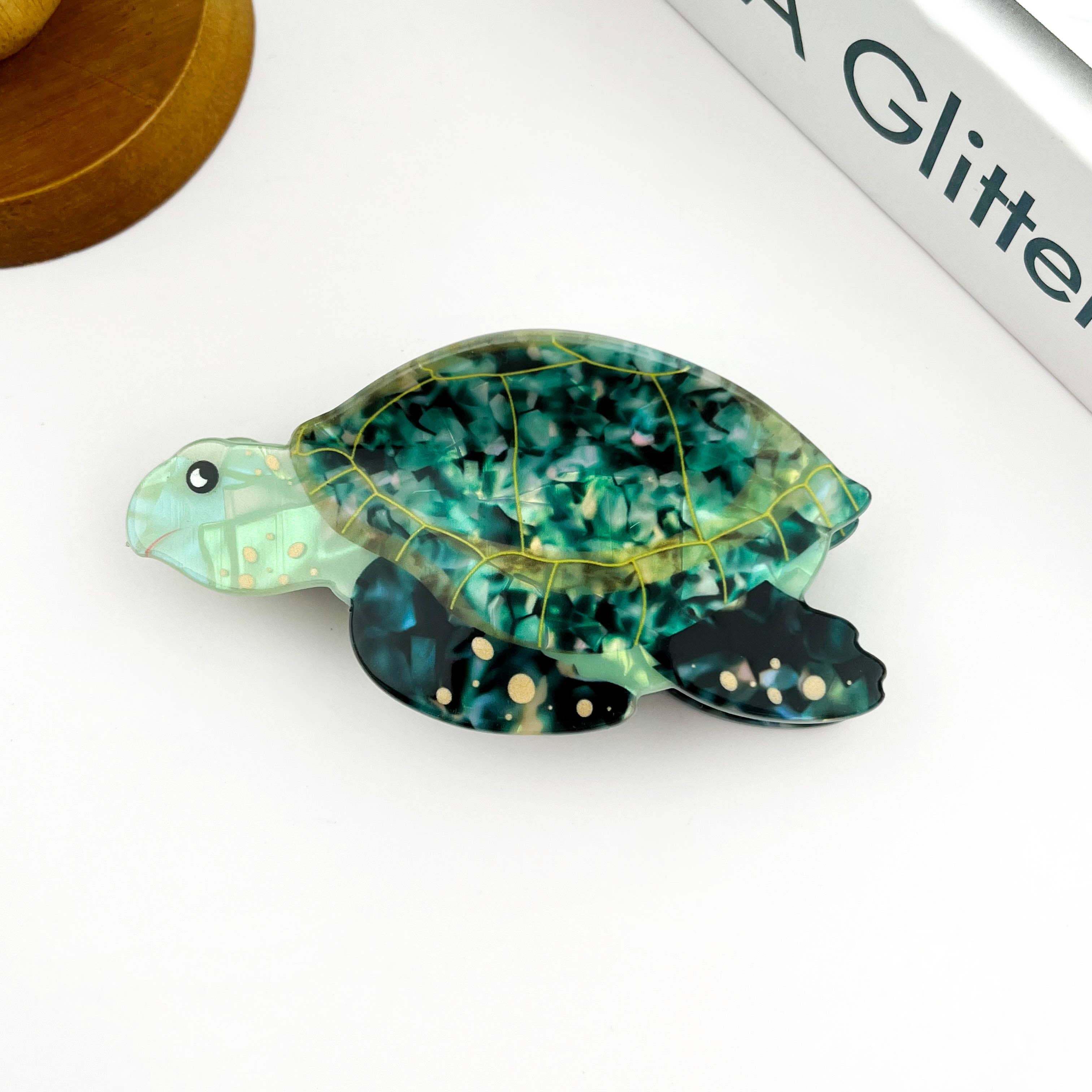 SoapElenGlen - Vendita all'ingrosso Fermaglio per capelli - Donna - Fermaglio per Capelli a Forma di Tartaruga Marina, Accessorio per Capelli Ispirato all'Oceano0