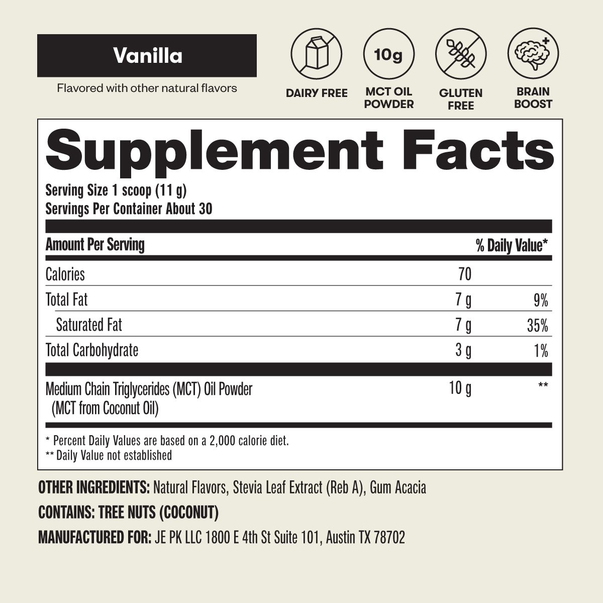 Perfect Keto - Wholesale Protein/Superfood Powder - MCT Oil Powder- Supports Cognition and Satiety, Brain Boost8